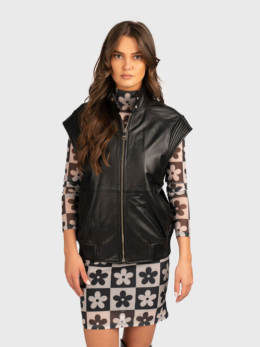 Leather vest