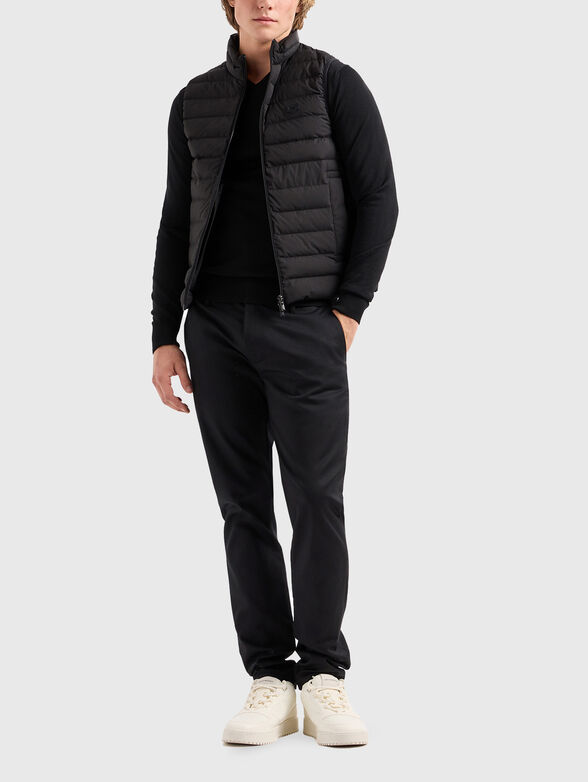 Quilted vest with logo detail  - 2