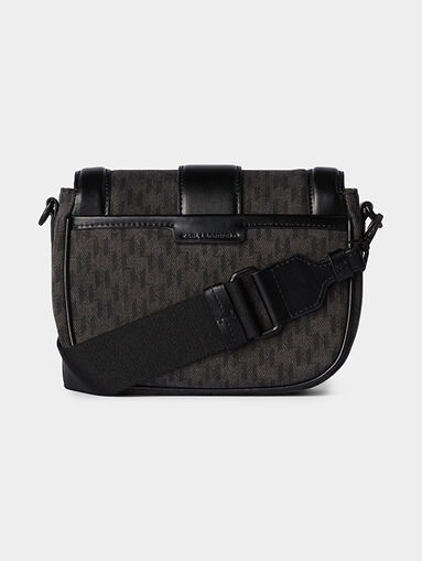 Crossbody bag with monogram logo print - 5
