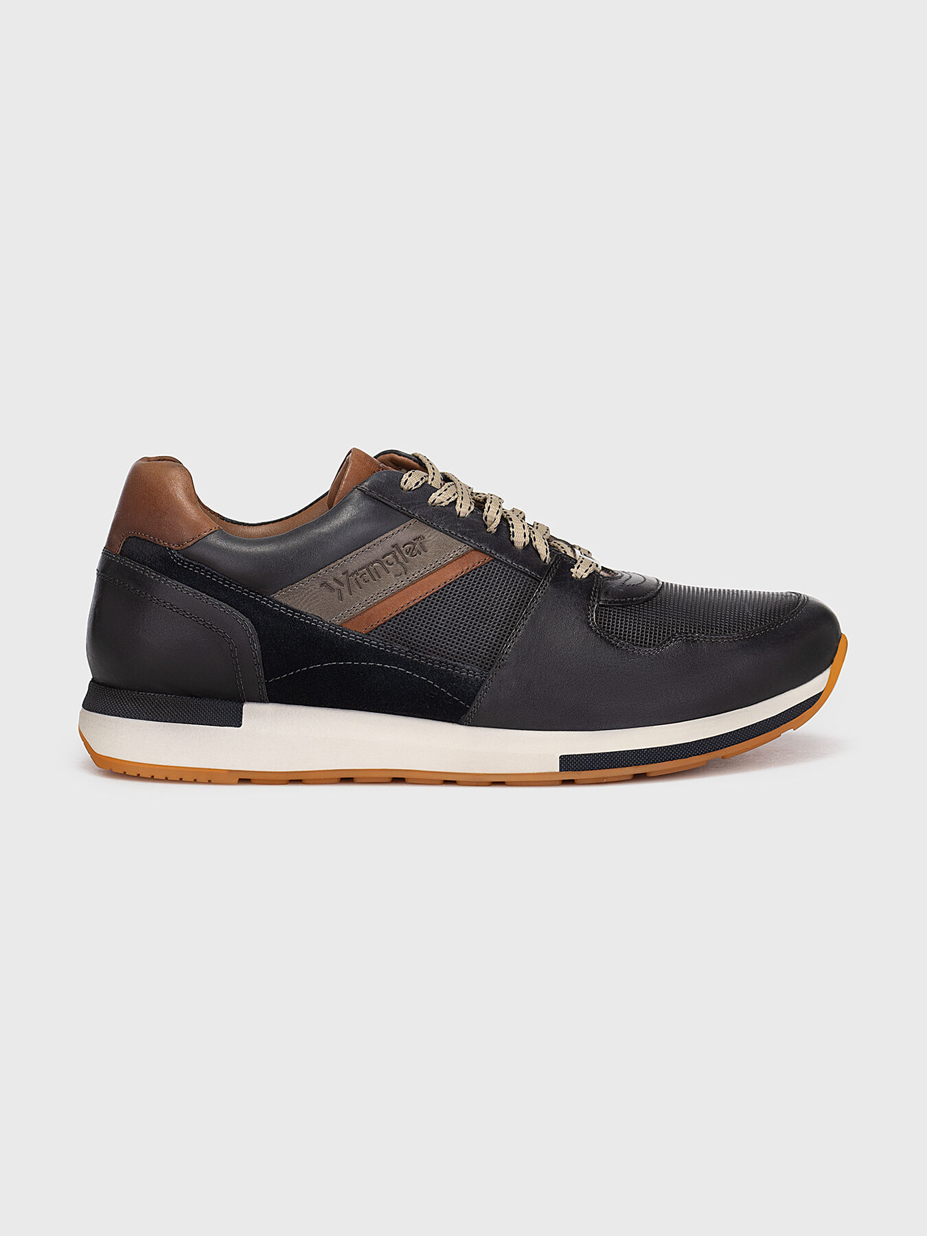 NEIL S dark blue leather sports shoes brand Wrangler