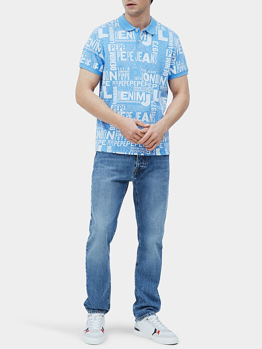 Polo-shirt with logo print