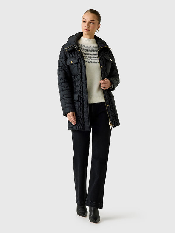 IRIEL quilted jacket with belt - 2