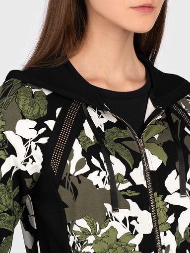 Sweatshirt with floral print - 3
