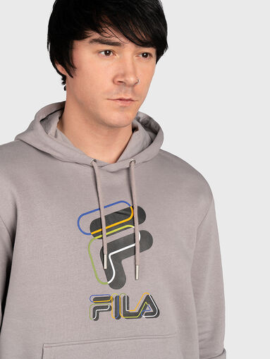 BEVER black sweatshirt with logo print - 5