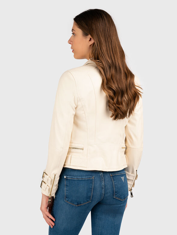 OLIVIA eco leather biker jacket  - 6