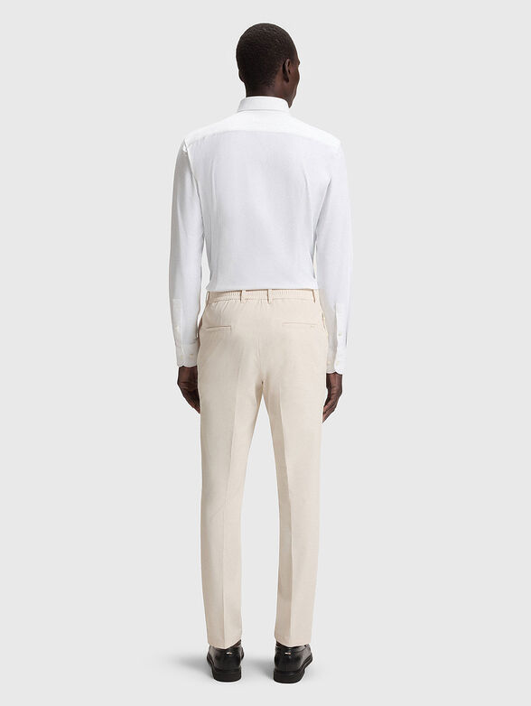 Slim trousers with micro logo - 2