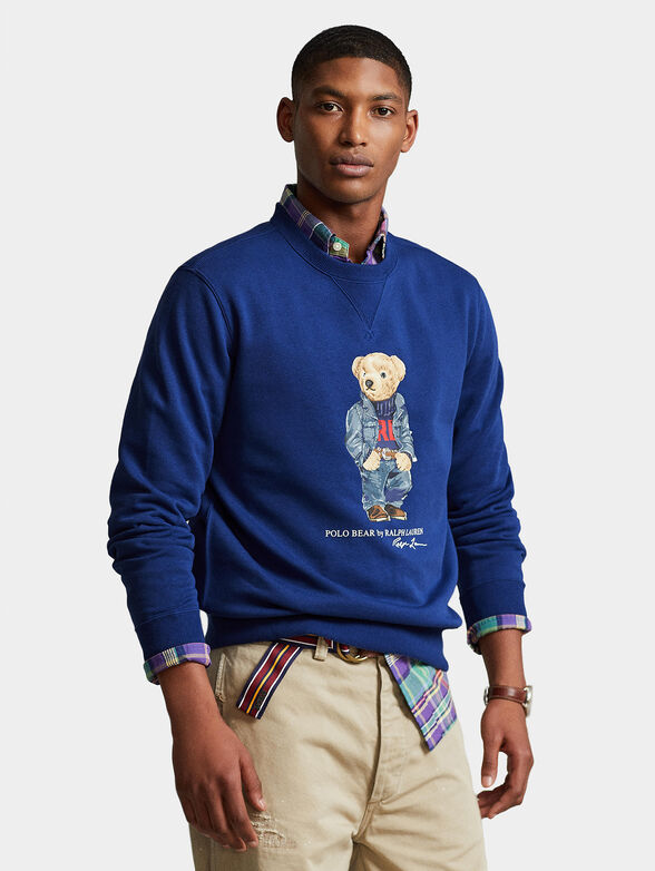 Blue sweatshirt with Polo Bear motif - 1