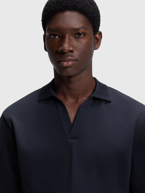 Dark blue polo shirt - 4