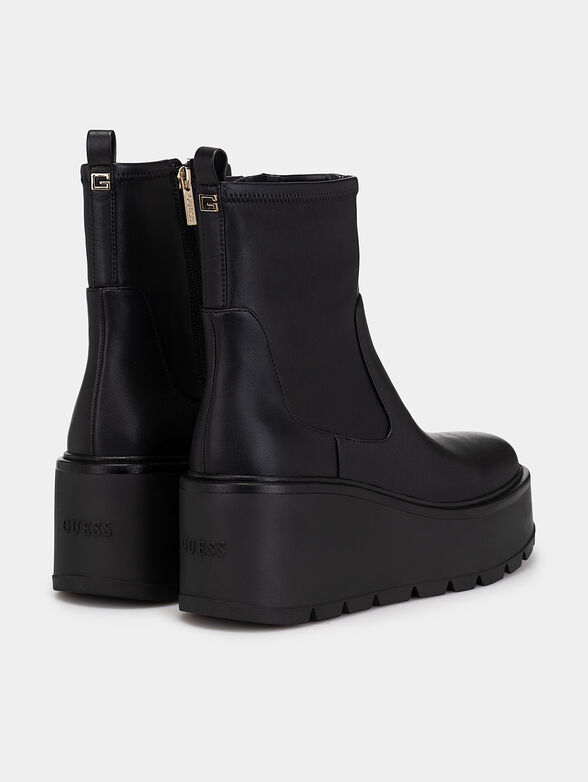 LACIA black platform ankle boots - 3