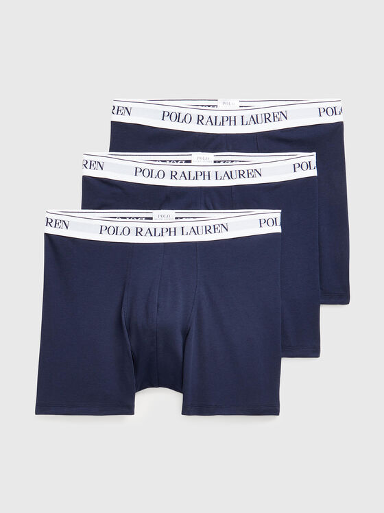 Set of three dark blue boxers - 1