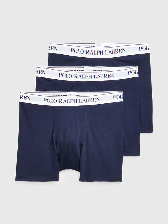 Set of three dark blue boxers - 1