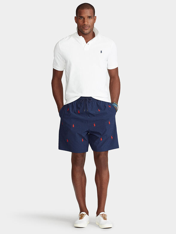 Beach shorts with logo details - 1