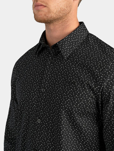 SUNSET Black cotton shirt - 3