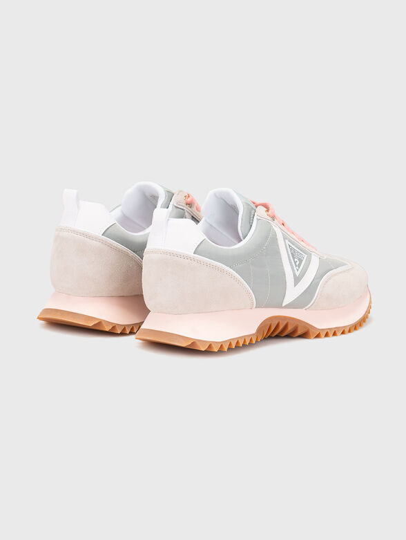 Black sports shoes with suede details - 3