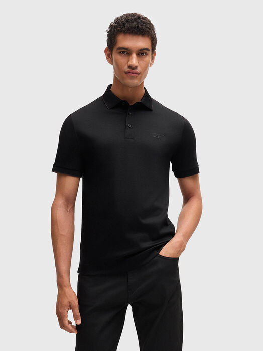 Polo shirt in black