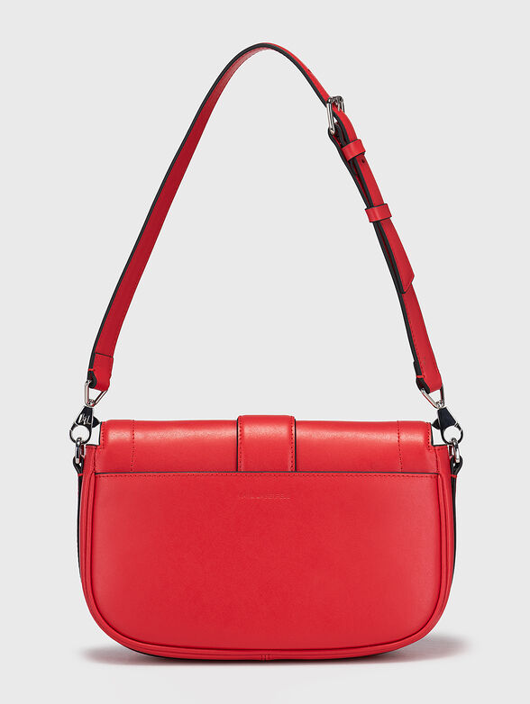 K/SADDLE BAGUETTE black bag with logo accent - 3