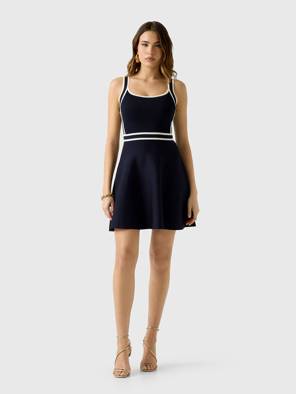Viscose blend mini dress - 4