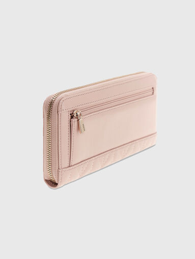 Pink wallet with a quilted effect - 3