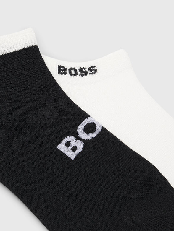 Set of two pairs of socks with a logo - 2