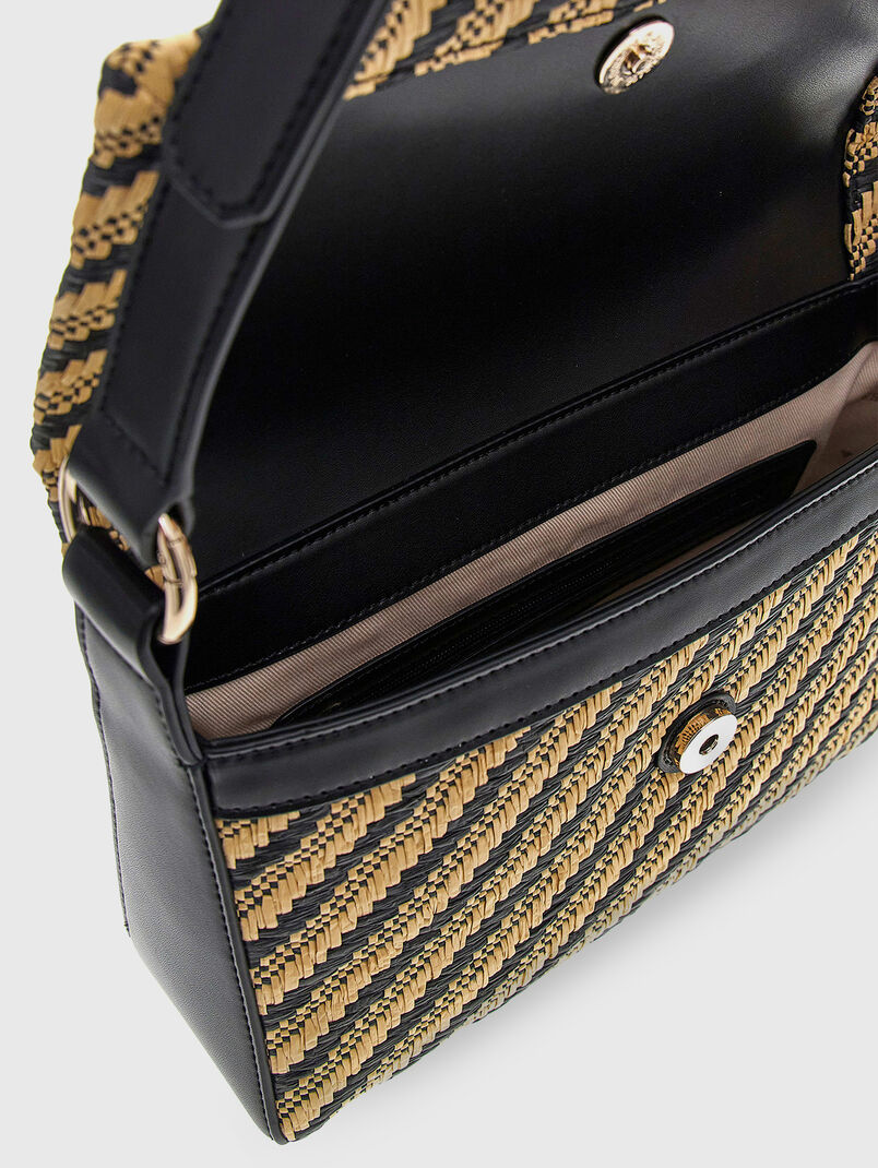 SIMONA shoulder bag with woven texture - 3