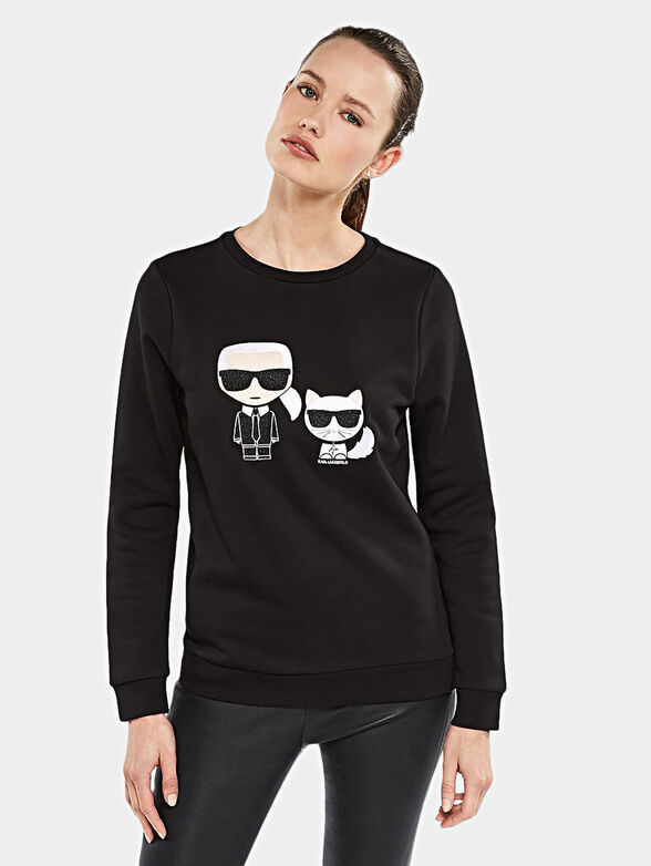 IKONIK Black sweatshirt - 1