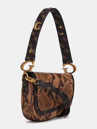 Handbag with snake print - 3