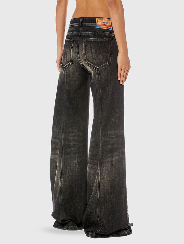 D-AKII L.30 black jeans with wide legs - 1