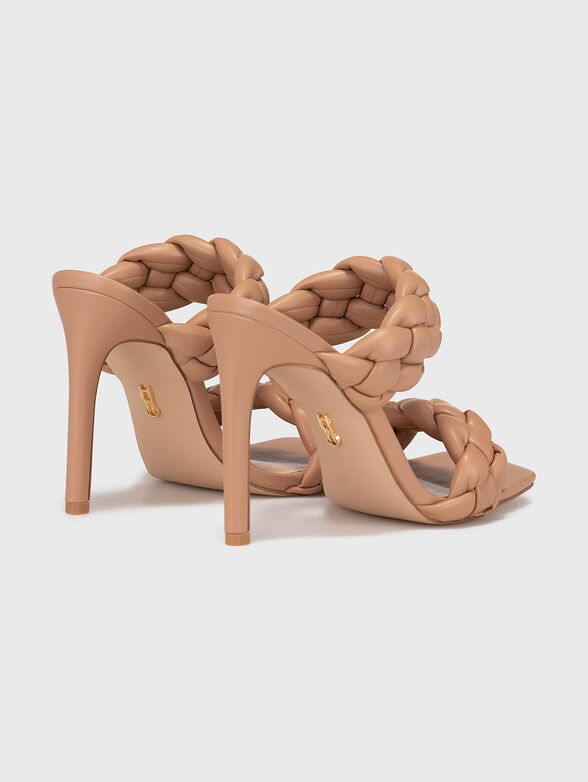 KENLEY beige heeled sandals - 3
