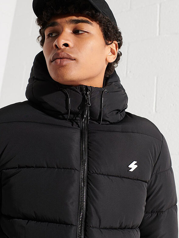 Padded jacket with a hood  - 5