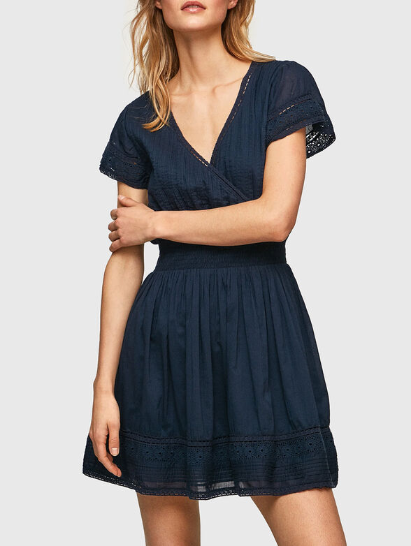 POETE dress with V-neck - 1