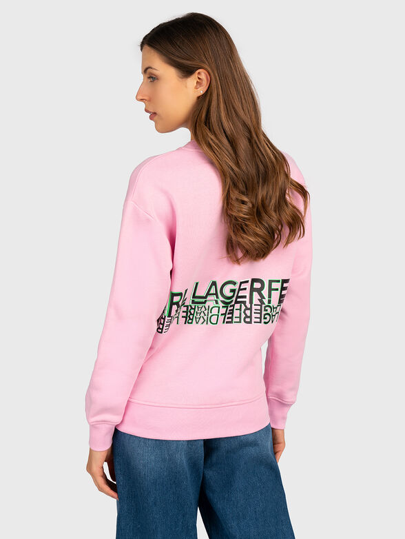 Pink sweatshirt with fancy logo - 3