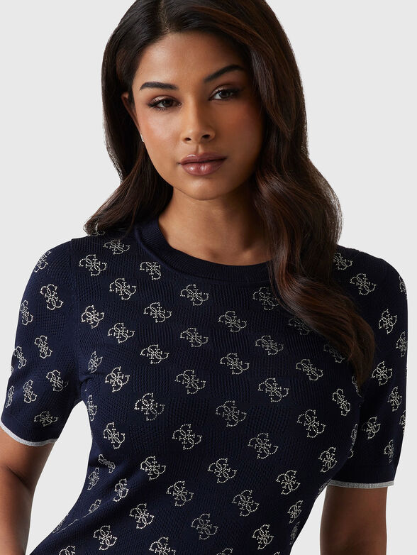 ROSIE blouse with perforations and logo  - 3