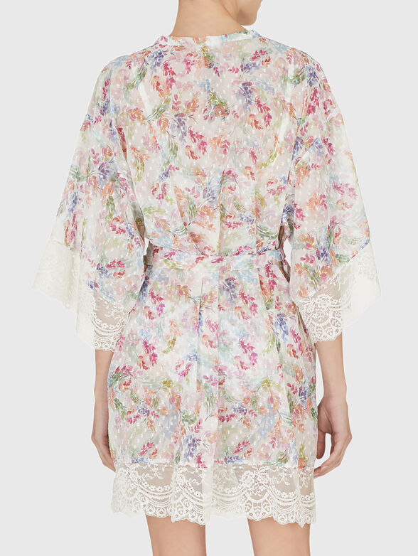 Robe with floral print - 2