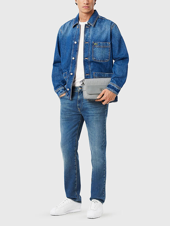 Straight jeans in blue with logo - 6