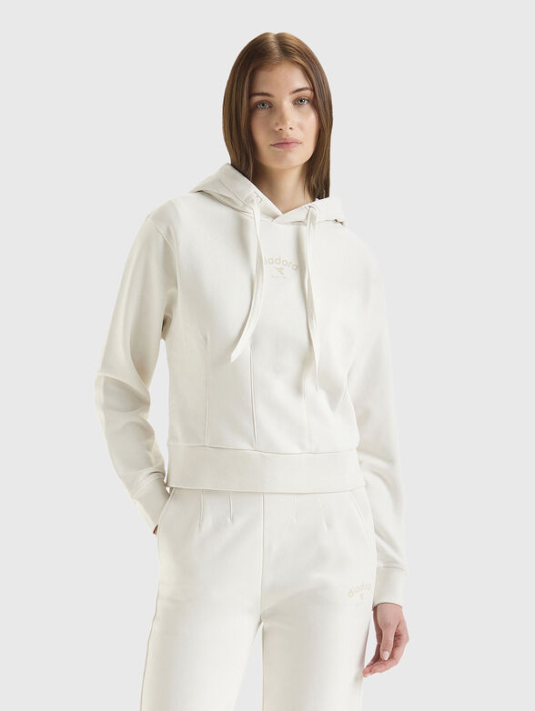 Black sweatshirt with logo detail - 1