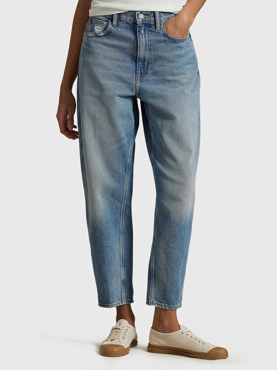 Сини дънки с избелен ефект - 1