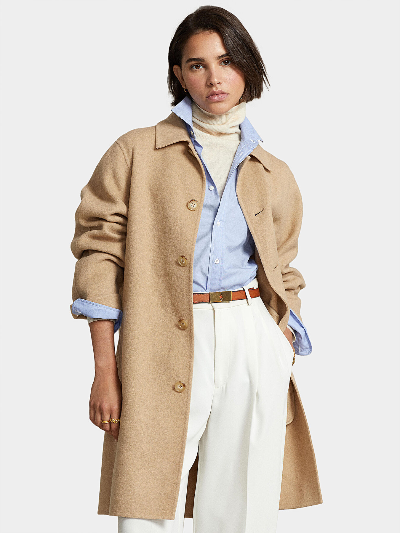 Ralph lauren beige coat clearance