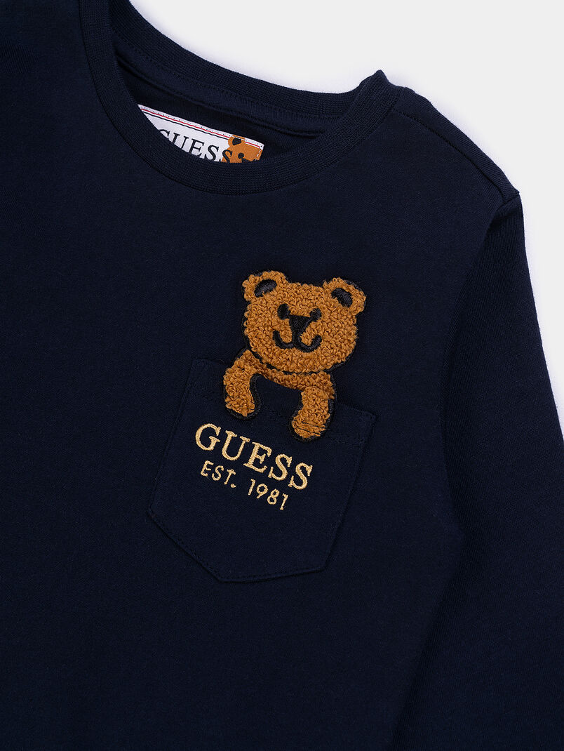 Blouse with contrasting embroidery - 3