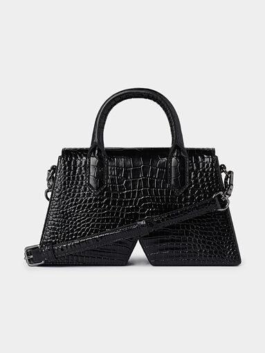 K/ESSENTIAL black bag with croc texture - 3
