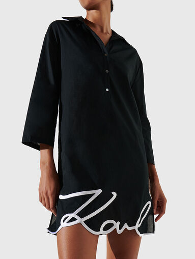 KARL SIGNATURE black beach dress - 3