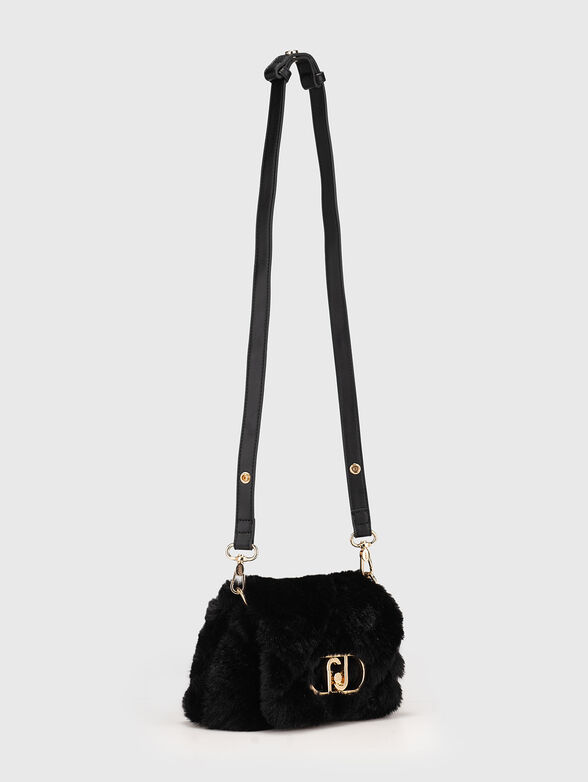 Soft texture crossbody bag with logo - 2