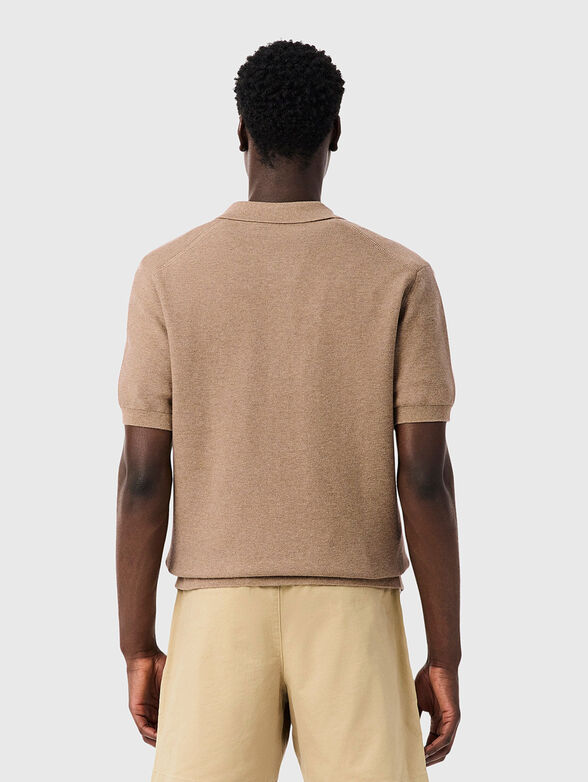 Short sleeved cotton polo shirt - 3