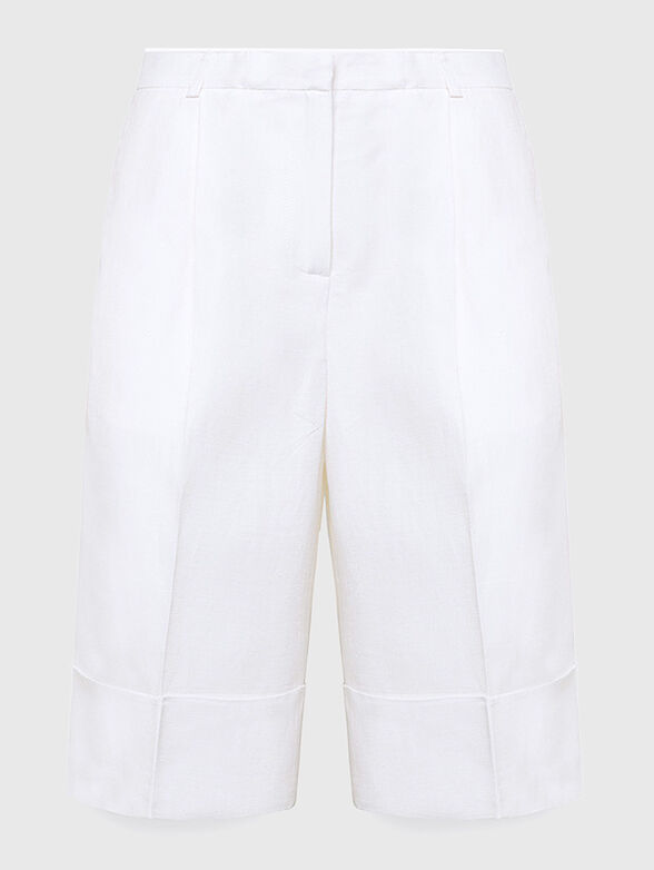 Linen blend shorts - 1