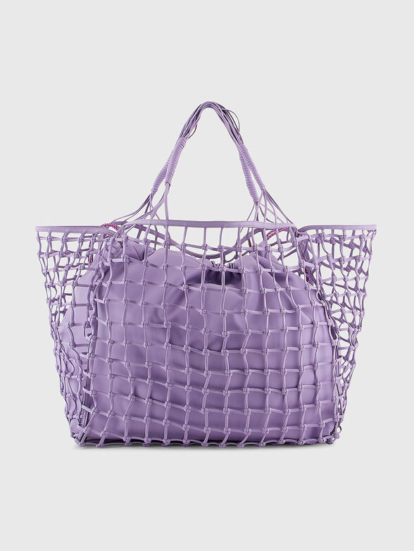 Shopper bag with woven texture - 2