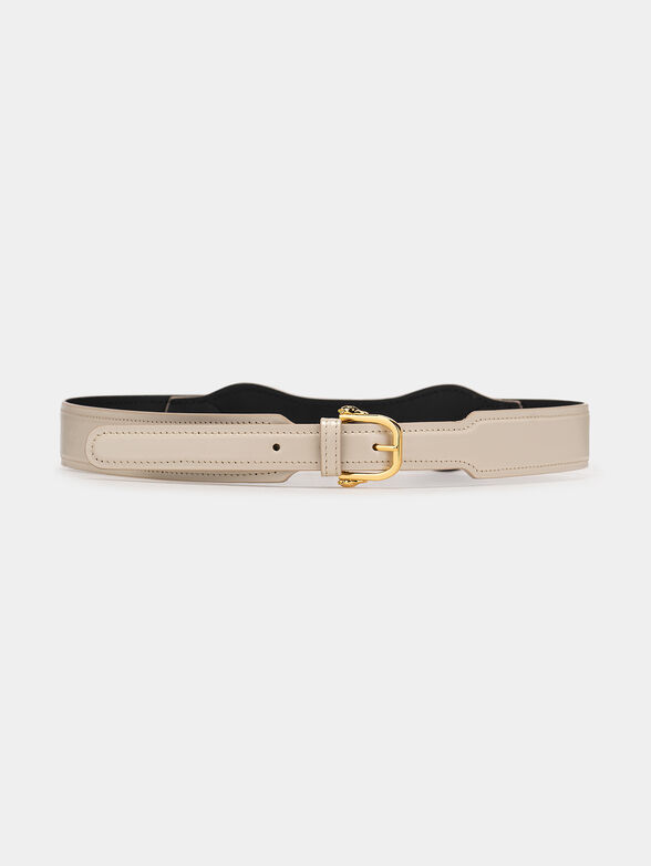 Black belt with golden chain accent - 2