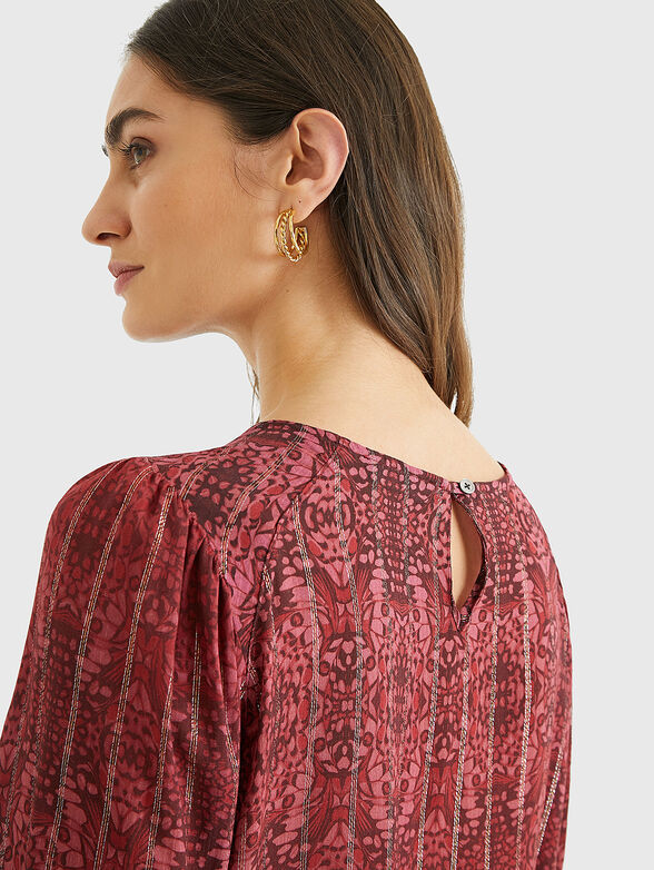 BUTTERFLY Blouse with puff sleeves - 6
