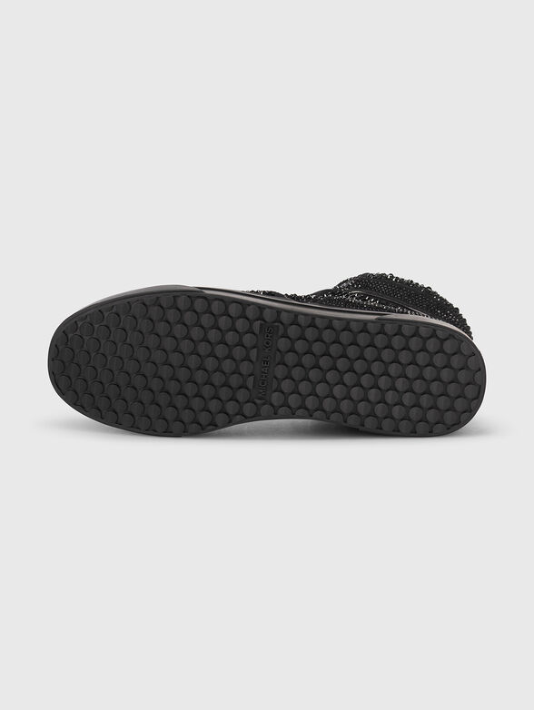 Black sneakers with rhinestones  - 5