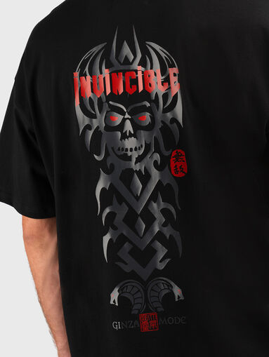 Round neck oversized T-shirt - 3