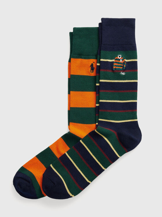 Set of two pairs of striped socks - 1