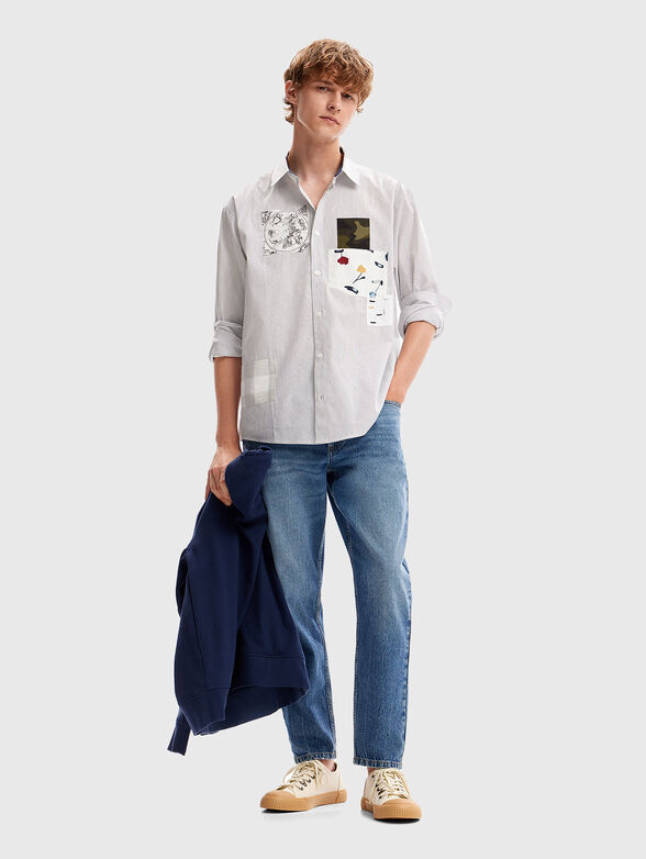 Shirt with accent patches - 2